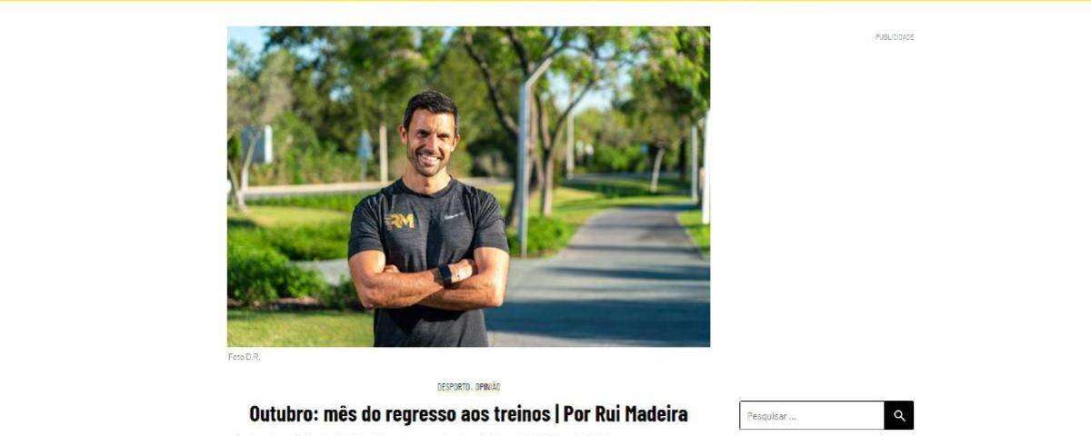 outubro mes do regresso aos treinos